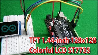 LCD TFT 144 ST7735 Display with Arduino tutorial  ICStation [upl. by Resa]