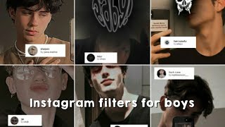 Trending Instagram Filters For Boys 2022  You Must Try  Trendy Aesthetic Instagram Filters [upl. by Cowen]