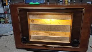 Marconi radio French circa 195052 refurbished  Bluetooth radiorestorationbydale3535 [upl. by Adamik]