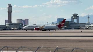 26R arrival – Virgin Atlantic Boeing 7879 Dreamliner lands at Las Vegas  GVZIG [upl. by Washko376]