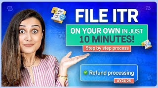 How to file ITR online  ITR Filing tutorial for salaried employees AY 202425 [upl. by Gabor]