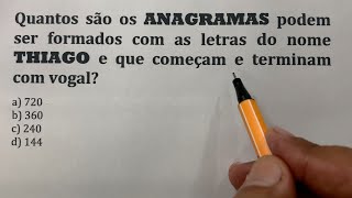 Anagrama 😱 Como resolver esse Problema de concurso❓ [upl. by Kev]