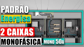 ENERGISA  COMO INSTALAR E MONTAR PADRÃO DE ENERGIA COM 2 CAIXAS DE MEDIÇÃO MONOFÁSICA DE 50A [upl. by Hermie]