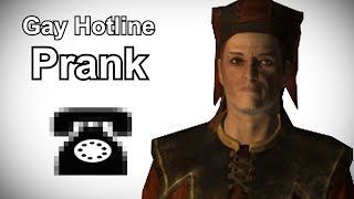 Cicero Calls the Gay Hotline  Skyrim Prank Call [upl. by Derian]