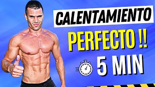 🌡️ CALENTAMIENTO para HACER EJERCICIO En Casa 5 MINUTOS 🕐 Rutina 5 Minutos ANTES de ENTRENAR [upl. by Ylimme]