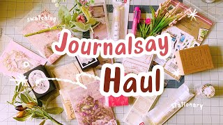 🔴Journalsay Stationery haul ✨🎀 Journal with me Testing out new scrapbooking supplies [upl. by Snoddy]