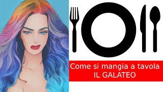 Come si mangia a tavola Il galateo [upl. by Eglantine479]