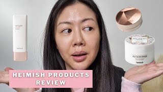 REVIEW  HEIMISH ARTLESS GLOW BASE ALL CLEAN BALM ARTLESS PERFECT CUSHION  Roseline Vongsuvanh [upl. by Vallie702]