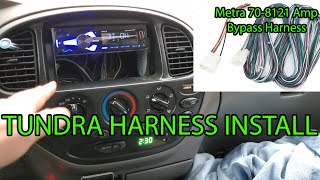 200506 Toyota Tundra Metra 708117 Amp Bypass Harness Install [upl. by Kobylak258]