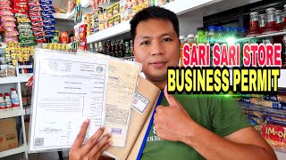 PAANO KUMUHA NG BUSINESS PERMIT NG SARI SARI STORE STEP BY STEP [upl. by Reube933]