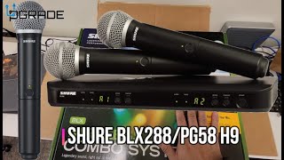 Shure Wireless Microphones BLX288PG58 H9 [upl. by Burrell]