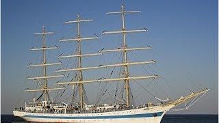 Segelschiff Mir vor Heringsdorfer Seebrücke [upl. by Swan451]