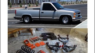 OBS CHEVY BUILD  46 DROP KIT INSTALL [upl. by Ahsyad]