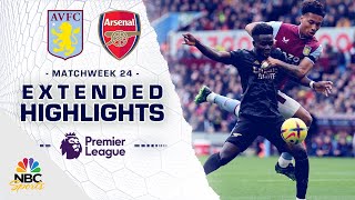 Aston Villa v Arsenal  PREMIER LEAGUE HIGHLIGHTS  2182023  NBC Sports [upl. by Beekman]