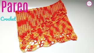 TEJE PAREO A CROCHET PARA LA PLAYA EN POCOS MINUTOS [upl. by Ettenahc]