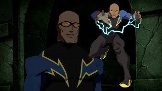 Black Lightning  All Scenes Young Justice S2 [upl. by Rockwell814]