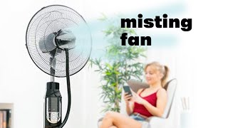 MISTING FAN  Ventilateur Brumisateur sur Pied avec Télécommande chez ShopStory [upl. by Llerahs]