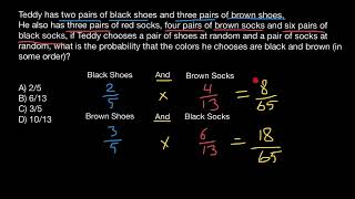 Probability example of the sum and product rule [upl. by Akeyla176]