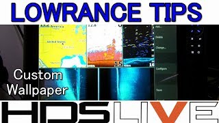 Lowrance HDS live custom wallpaper HOW TO [upl. by Auroora754]