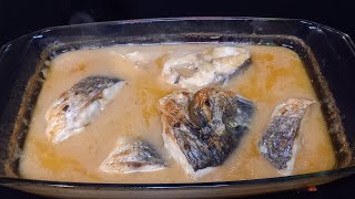 Peshk me qull receta e gjyshes 🥰pesce con salsa bianca [upl. by Aer]