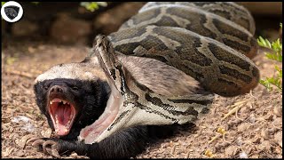 Honey Badger Bravely Fought Python Until his Last Breath But Still Couldnt Escape [upl. by Earehs]