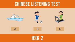 Mandarin Chinese Listening Test  Beginner HSK 2 [upl. by Vitek]