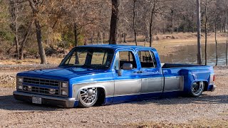 Justin Berry and his full custom 1985 Chevy Crew Cab C30 Dually [upl. by Hamilah]