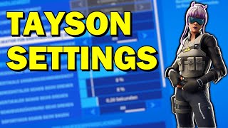 NEW TaySon Settings Fortnite Season 5 [upl. by Mahla175]