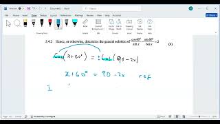 EC NSC MATHEMATICS P2 ENG QP SEPT TRIAL 2024 Q542 determine general solution [upl. by Crelin570]