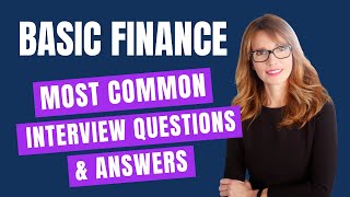 Basic Finance Interview Questions and Answers for 2024 [upl. by Phillips]