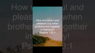 Unity Among Christians  Psalms 1331 NLT [upl. by Poyssick]