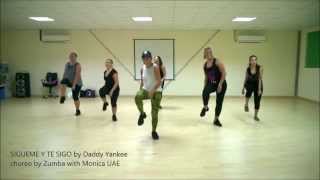 SIGUEME Y TE SIGO by Daddy Yankee choreo by Zumba with Monica UAE [upl. by Zachar]