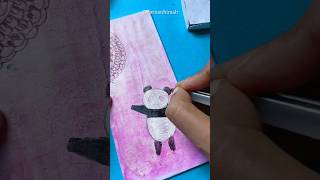 PANDA 🐼 And MANDALA BOOKMARK 😱 PLEASE SUBSCRIBE diy Short viralvideos [upl. by Elisha]