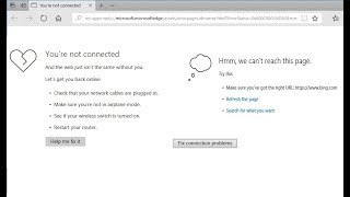 How to Fix “We Can’t Reach This Page” “You’re not connected” Errors in Edge [upl. by Hyacintha]