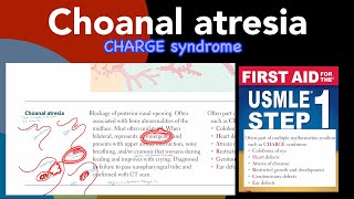 Choanal atresia in HindiUrdu by first aid for USMLE step 1 [upl. by Aicemaj947]