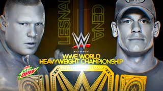 Brock Lesnar vs John Cena WWE World Heavyweight Title MatchNight of Champions [upl. by Elora]