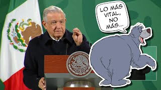 🧓🏻🐻 AMLO y quotbusca lo más vital no másquot [upl. by Larrej]