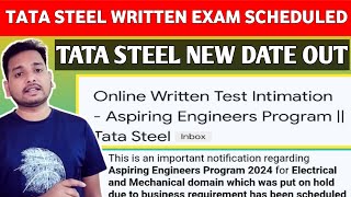 TATA STEEL WRITTEN ASSESSMENT UPDATE  BREAKING NEWS 🔥 JOINING DATE INTERVIEW UPDATE OFFER LETTER [upl. by Chandal]