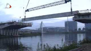 Brug over het Scheldekanaal in Zwijnaarde [upl. by Bartholomew]