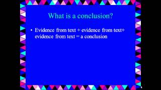 Drawing Conclusions and Making Inferences Class B [upl. by Ethbun]