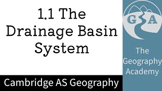 Hydrology and Fluvial Geomorphology  The Drainage Basin System [upl. by Phil]