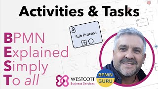 BPMN Activities and Tasks Sub Process Examples Process Mapping Modelling Tutorial [upl. by Aicerg]