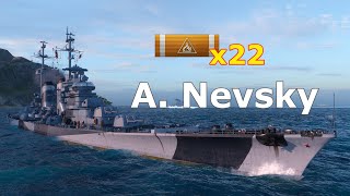 World of WarShips Alexander Nevsky  4 Kills 291K Damage [upl. by Diane-Marie]