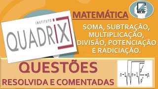 Questões sobre Raciocínio Logico Matemático da BANCA QUADRIX [upl. by Yevi]