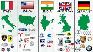 All Car Brands by Countries [upl. by Heiskell]