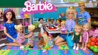 Barbie amp Ken Doll Family Baby First Day at Daycare [upl. by Krenn252]