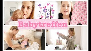 Mama VLOG  Mama und Tochter allein unterwegs  Babys treffen sich das erste Mal  Linda [upl. by Markiv]