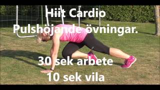 HIIT Cardio Pulshöjande cirkelträning [upl. by Sixel]