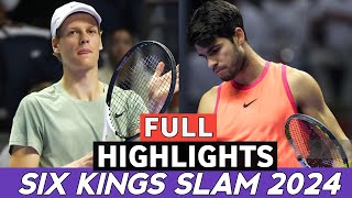 Jannik Sinner Vs Carlos Alcaraz Highlights Today  six Kings Slam 2024 Final 6  Tennis 2024 [upl. by Ecnahs]