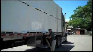 Manual Strap Rolling for Flat Bed Truckers  Made in the USA [upl. by Letti]